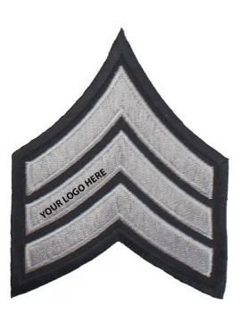 Embroidered Security Rank Chevron Badge